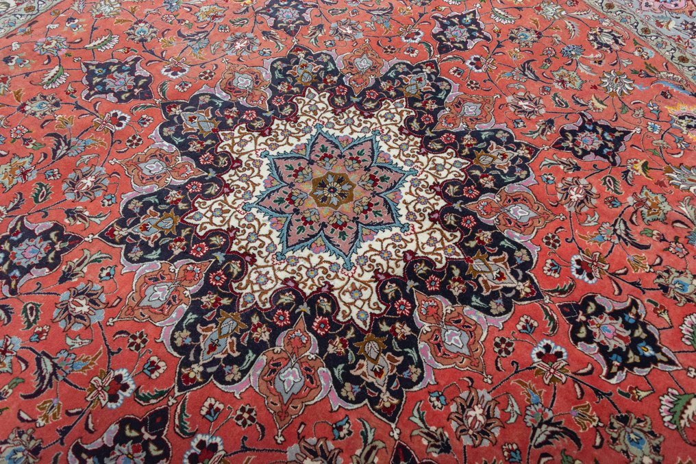 Tabriz 50 Raj - Zeer fijn Perzisch tapijt met veel zijde - Vloerkleed - 245 cm - 245 cm #3.2