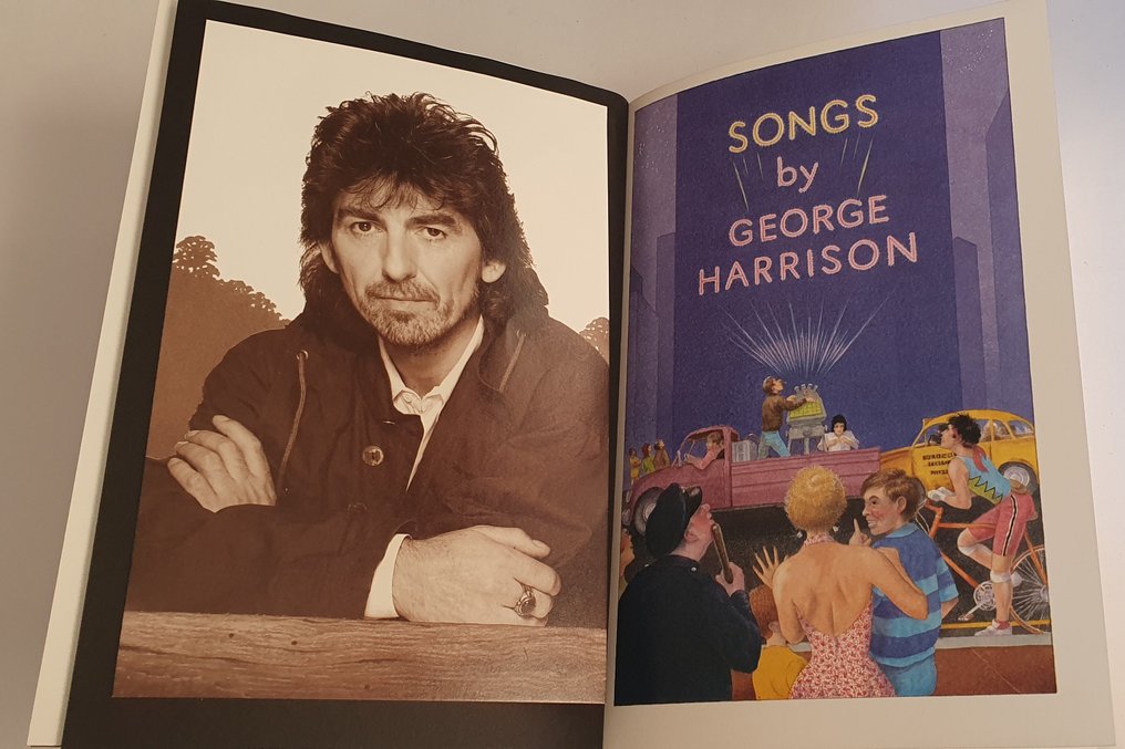 George Harrison - Songs by George Harrison - 2x Book - Volumes 1 & 2 - Signed - Illustrations Keith - Book - 1987 - Beperkte en genummerde oplage #3.2