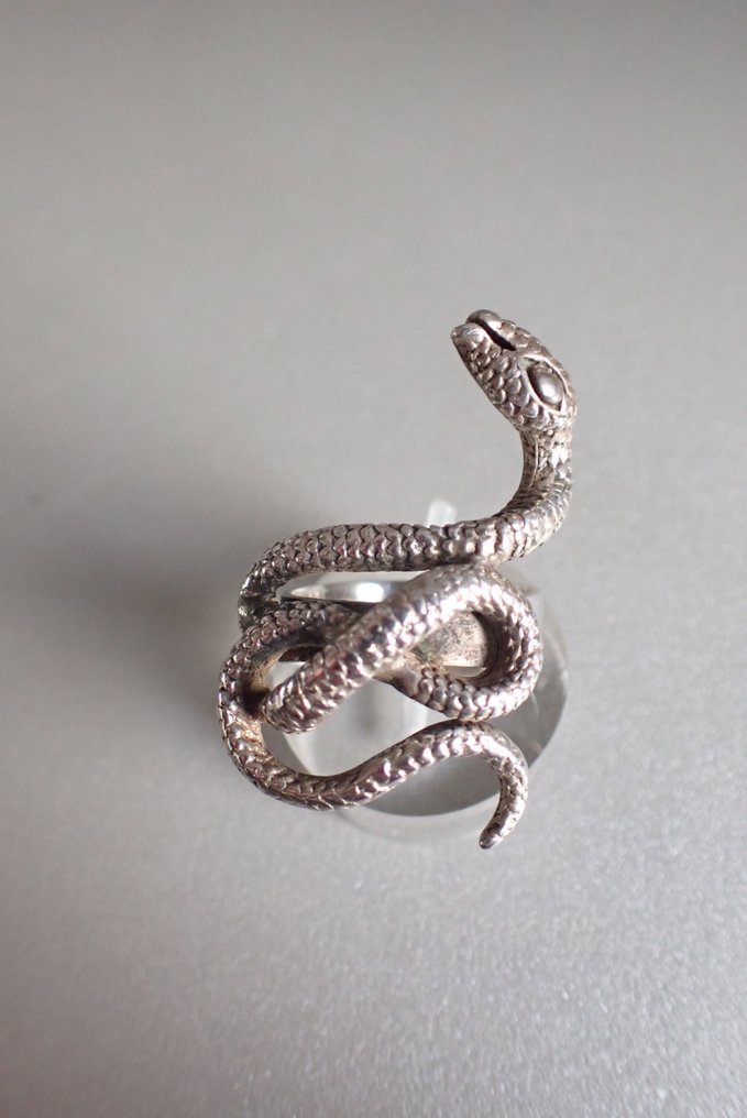 银 - 戒指 - Slangen戒指 #4.3