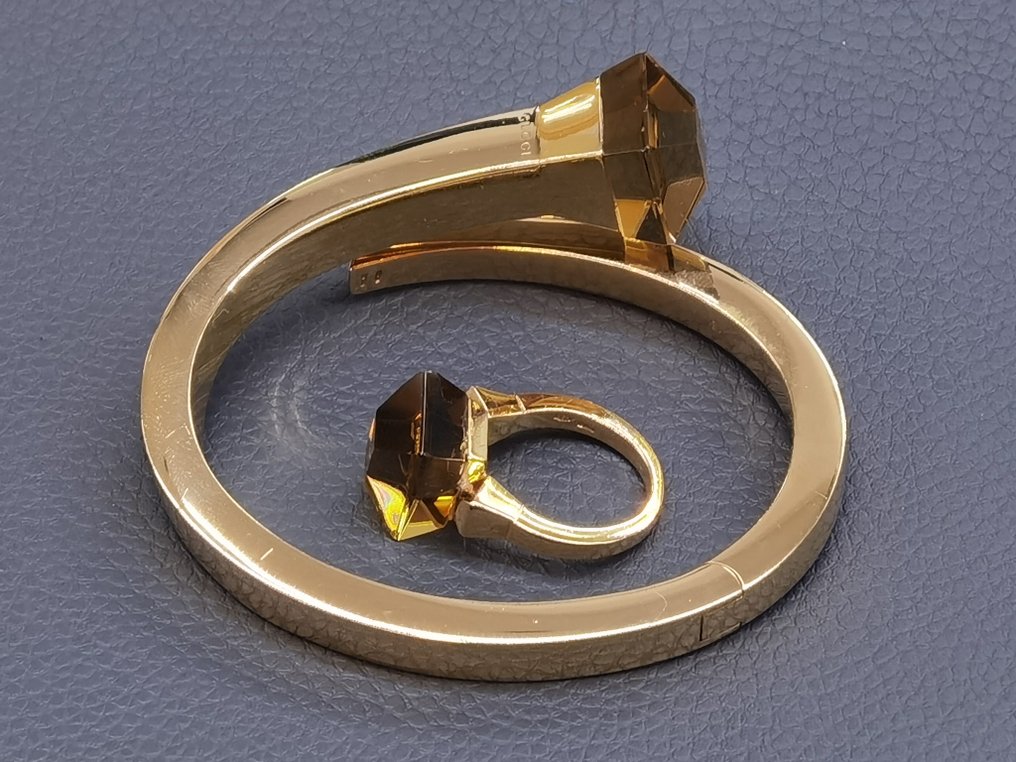 Gucci - Conjunto de joyas de 2 piezas Oro amarillo Cuarzo #1.1