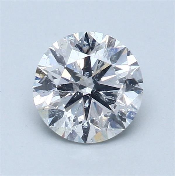 1 pcs Diamant - 0.90 ct - Rotund - E - SI3 #1.1