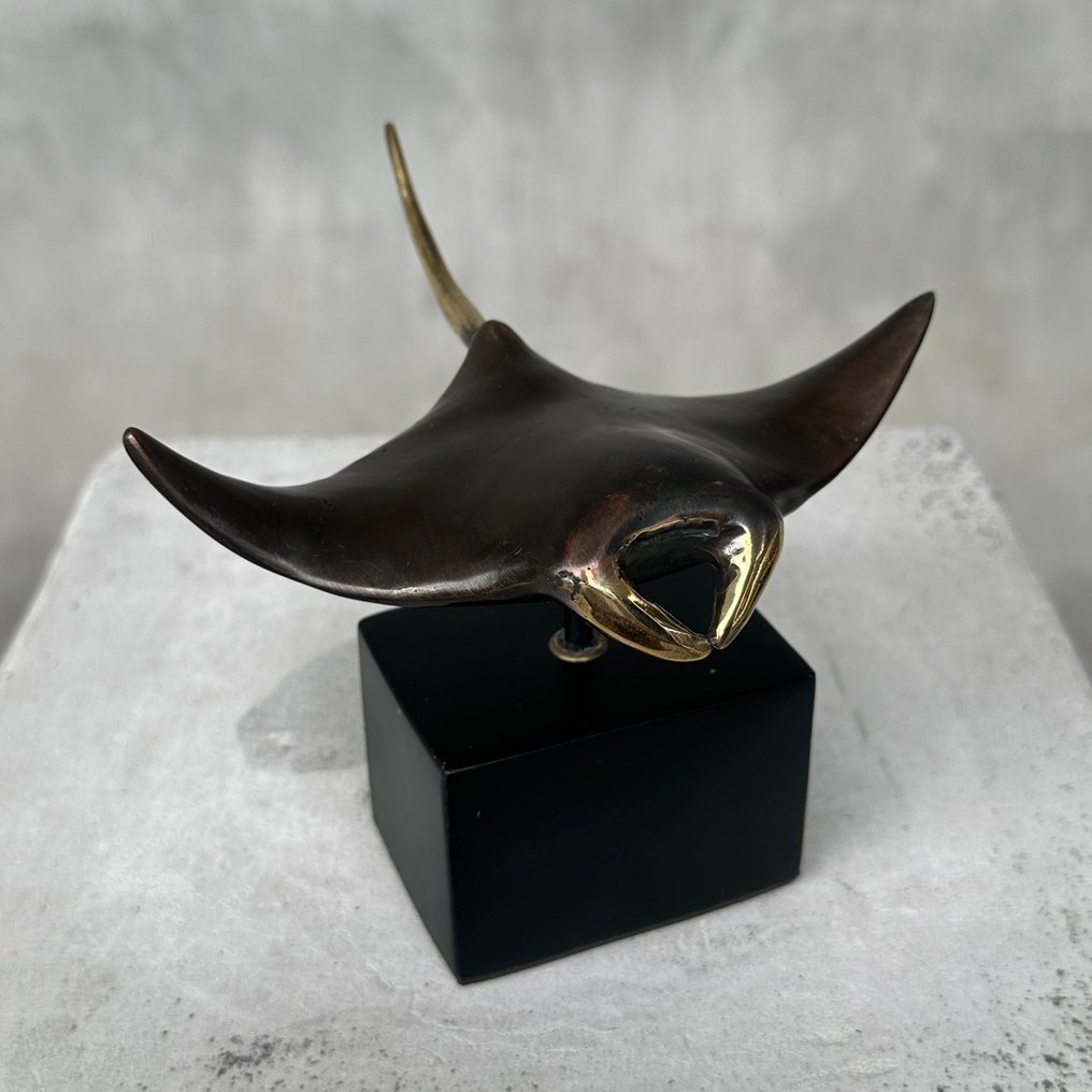 Γλυπτό, Manta Ray - 11 cm - Μπρούντζος #1.0