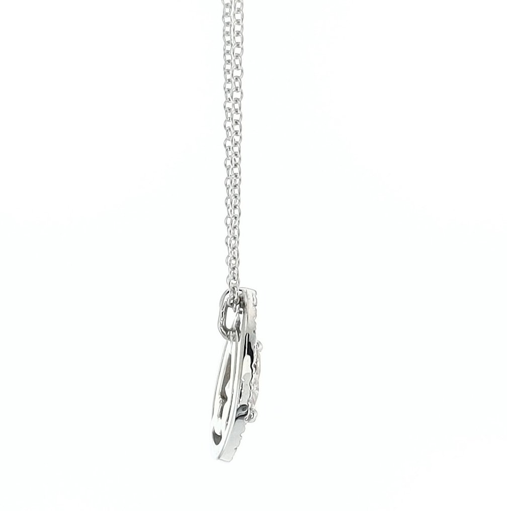 Necklace - 14 kt. White gold -  0.78ct. tw. Diamond  (Natural coloured) #2.1