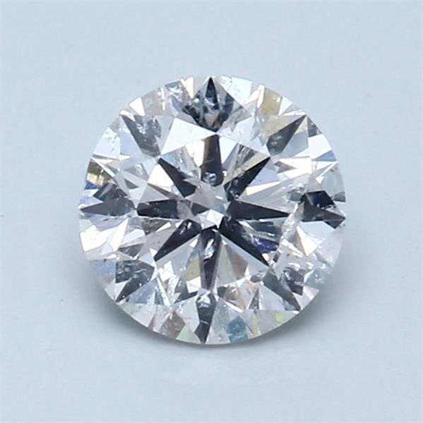 1 pcs Diamond - 0.90 ct - Round - E - SI3 #1.2