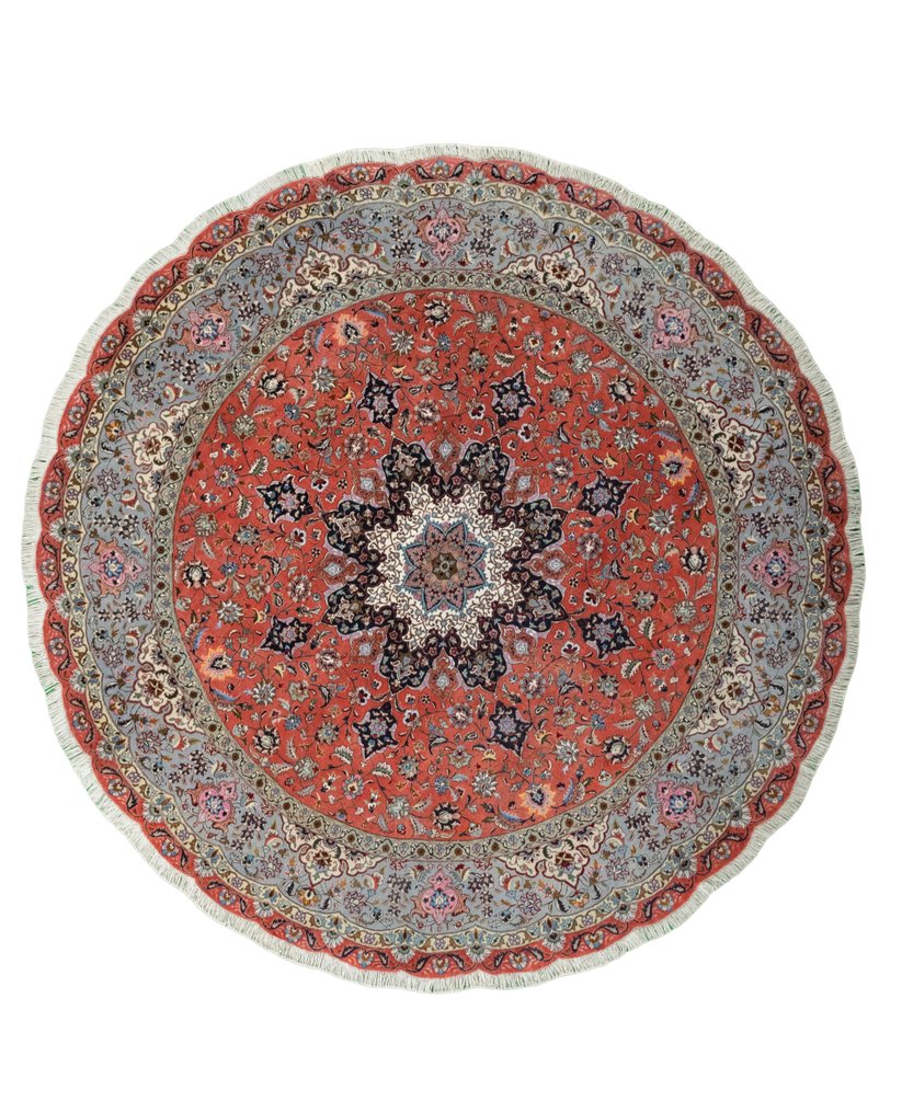 Tabriz 50 Raj - Zeer fijn Perzisch tapijt met veel zijde - Vloerkleed - 245 cm - 245 cm #1.1