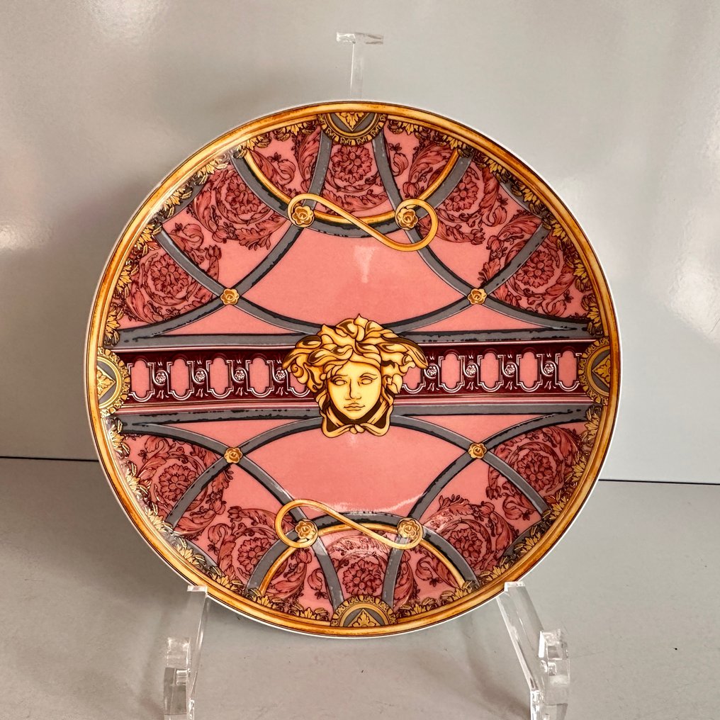 Rosenthal - Versace - Piatto - Brotteller - 17 cm Scala Palazzo Rosa - Porcellana - Nuovo, originale e sigillato #1.0