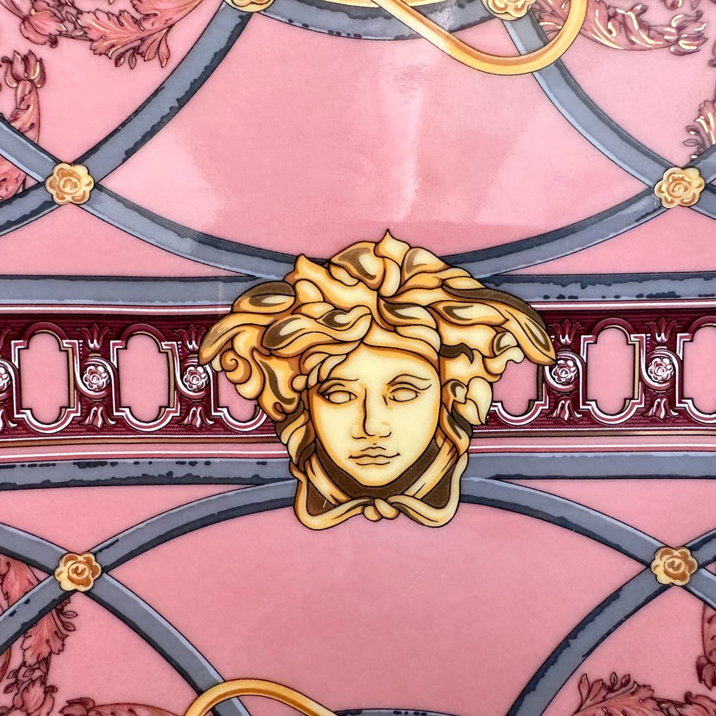 Rosenthal - Versace - Piatto - Brotteller - 17 cm Scala Palazzo Rosa - Porcellana - Nuovo, originale e sigillato #1.0
