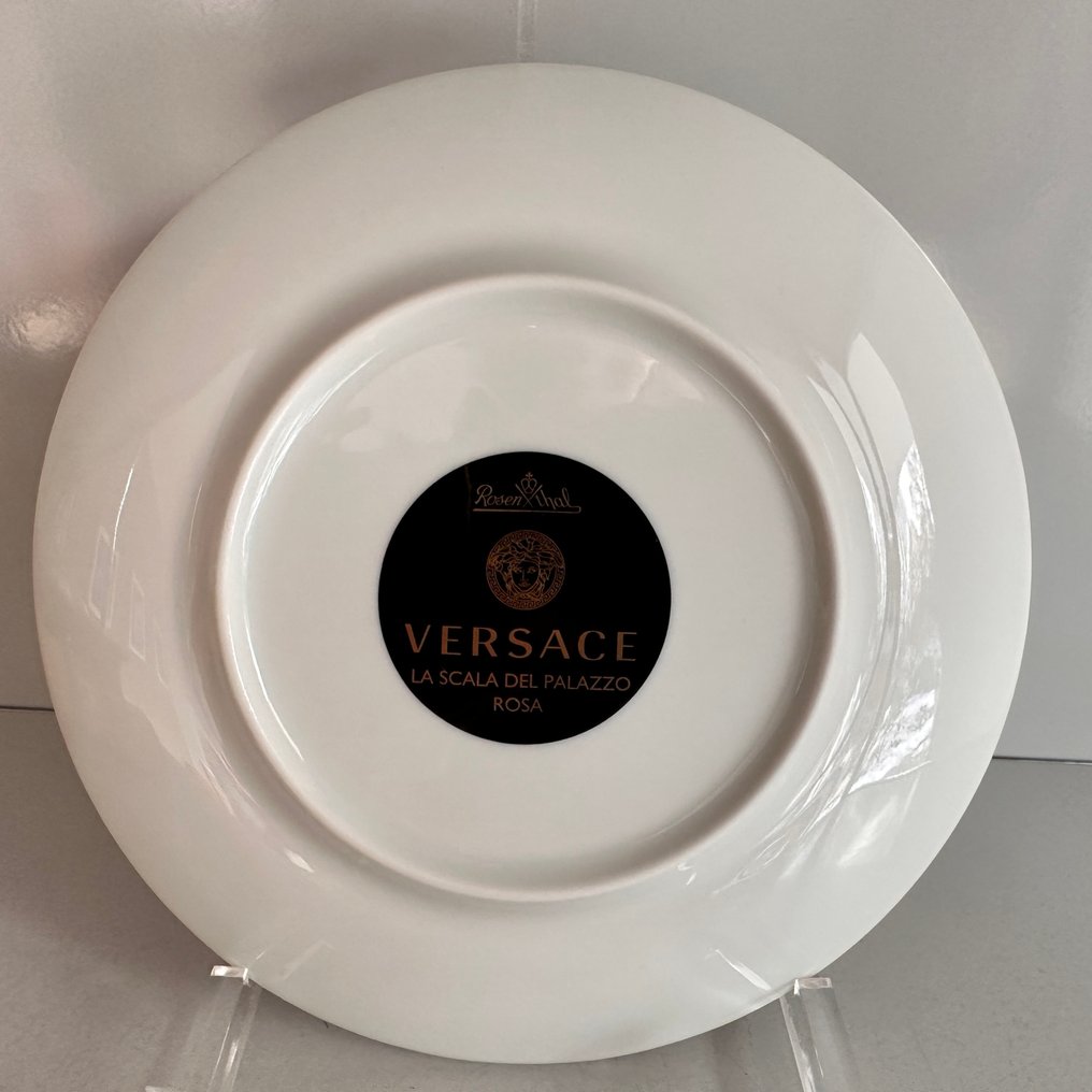 Rosenthal - Versace - Piatto - Brotteller - 17 cm Scala Palazzo Rosa - Porcellana - Nuovo, originale e sigillato #3.2