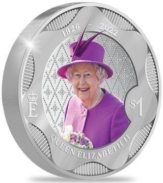新西兰. 1 Dollar 2023 Queen Elizabeth II - in Memoriam, 1 Oz (.999) #1.1
