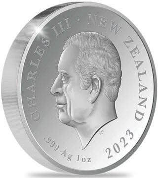 新西兰. 1 Dollar 2023 Queen Elizabeth II - in Memoriam, 1 Oz (.999) #2.1