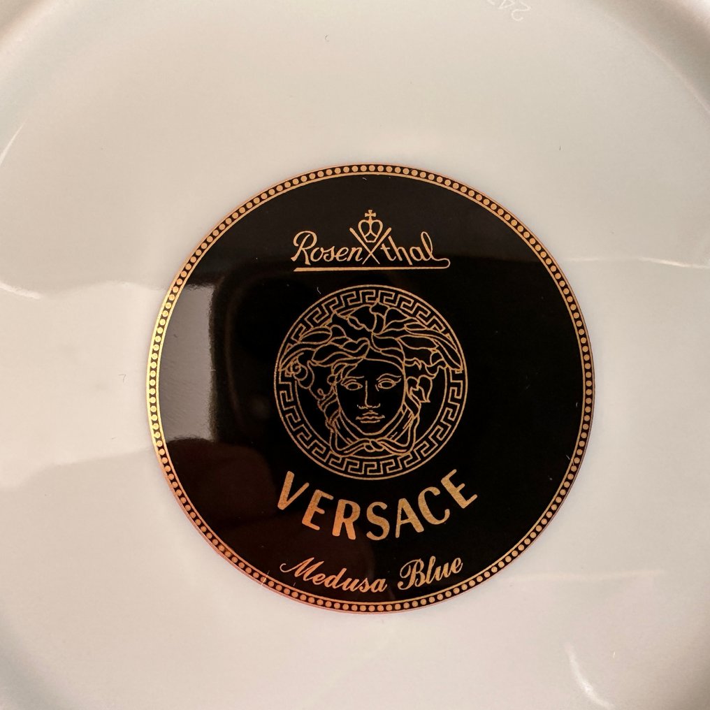 Rosenthal - Versace - 盘子 - Brotteller 18 cm Medusa Blau - 瓷 #4.3