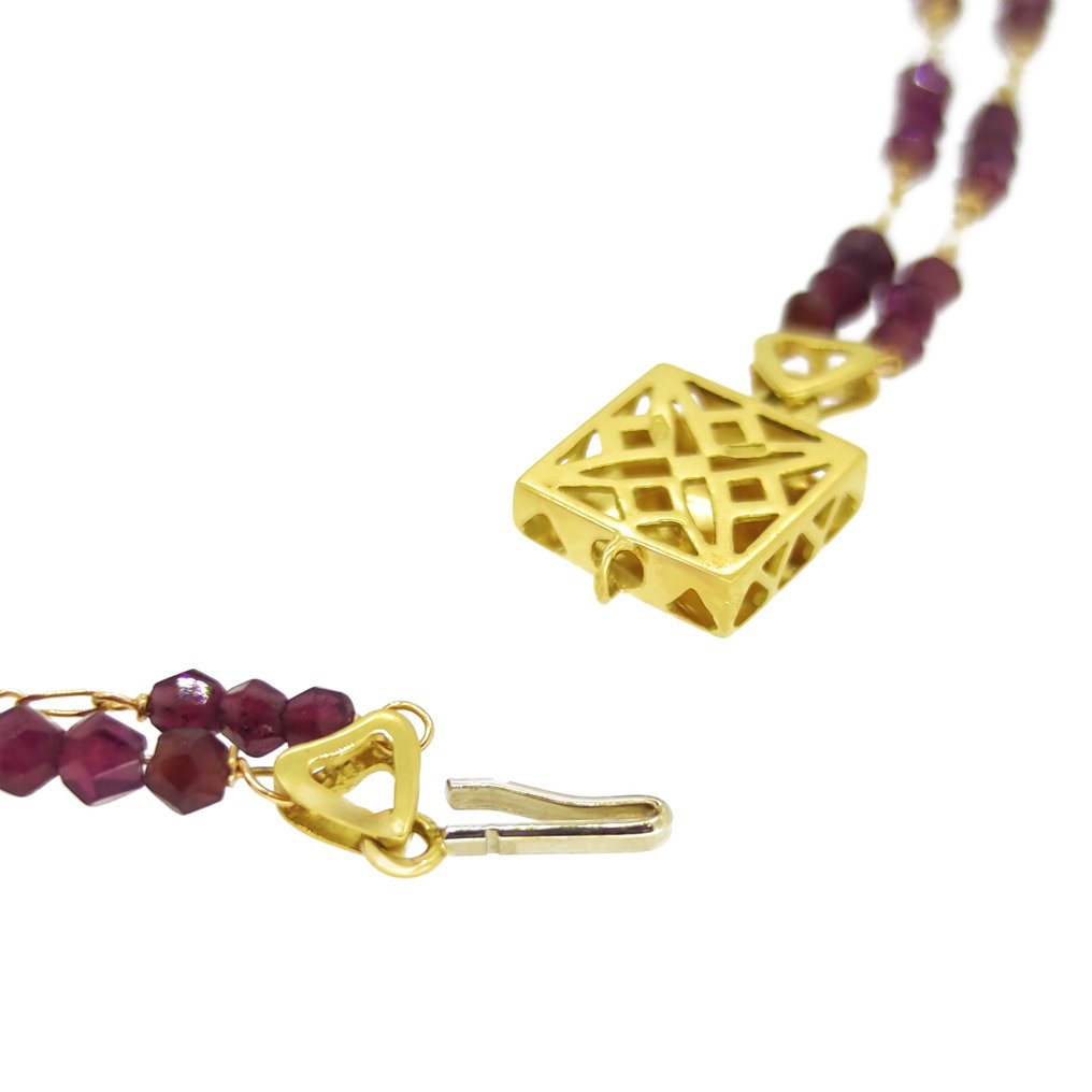 Necklace - 18 kt. Yellow gold Garnet #2.1