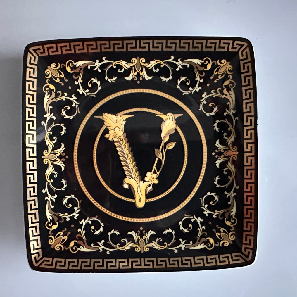 Rosenthal - Versace - Plat - Schälchen - 12 cm Virtus Black schwarz - Porcelaine #1.0