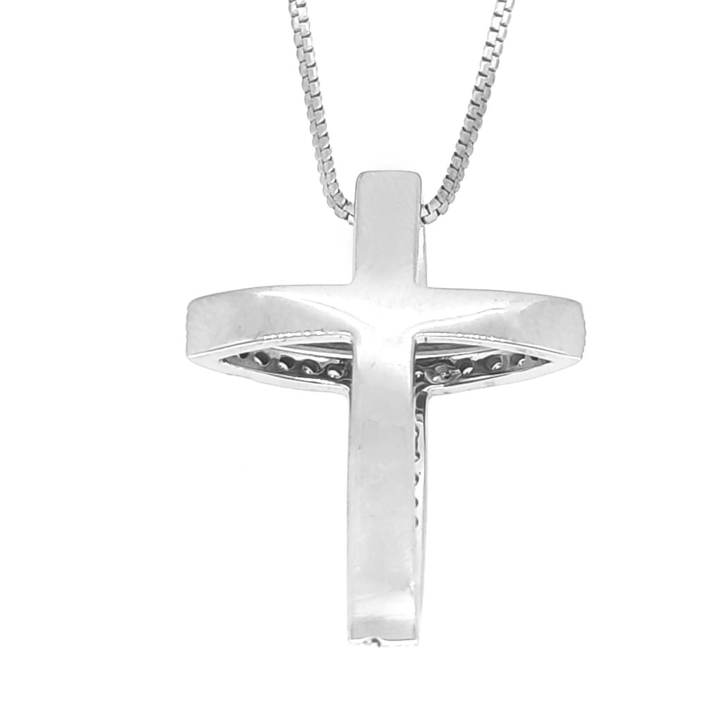 Necklace with pendant - 18 kt. White gold -  0.62 tw. Diamond  #2.1