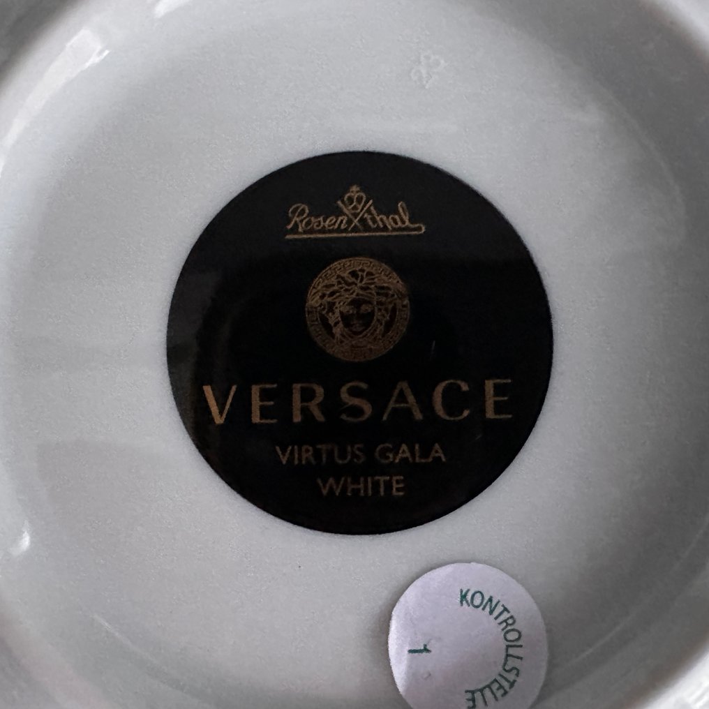 Rosenthal - Versace - Πιάτο - Schälchen - 12 cm Virtus  Gala White Weiß - Πορσελάνη - Νεύρο #3.2