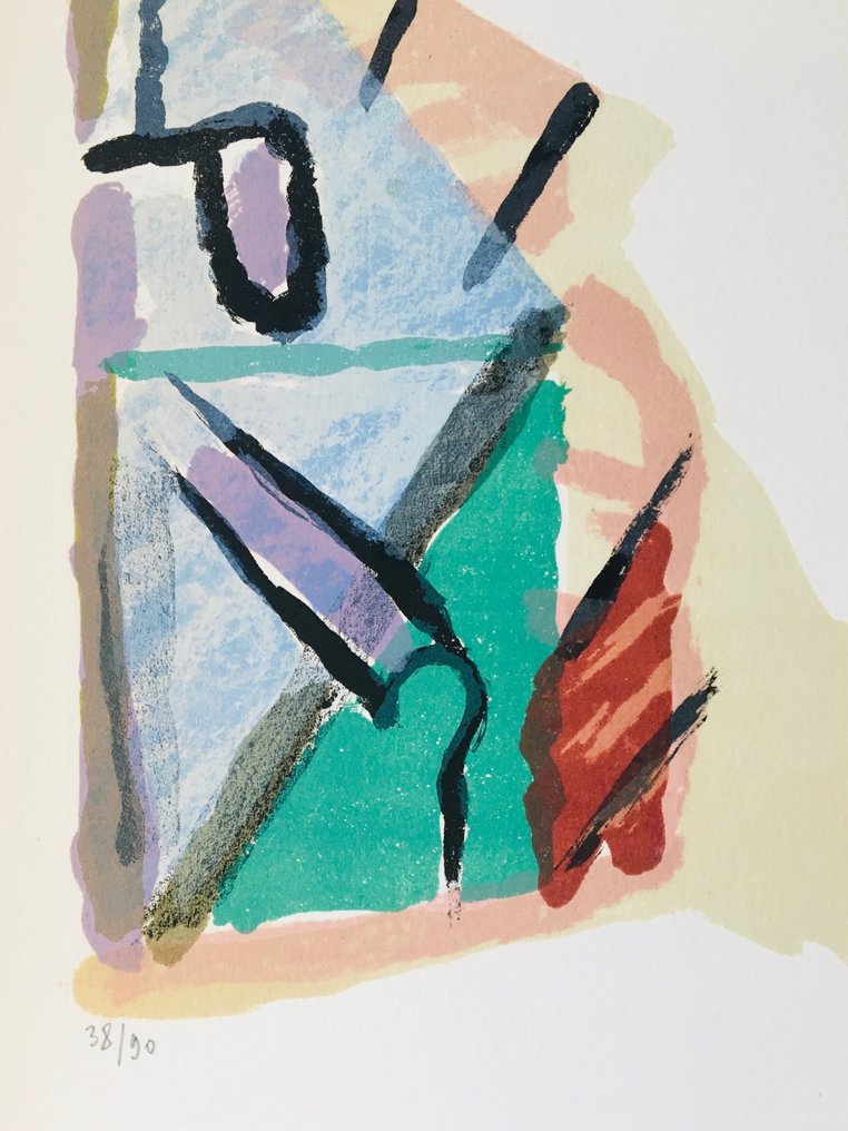 Bram Van Velde (1895-1981) - Composition - Lithographie originale signée #2.1