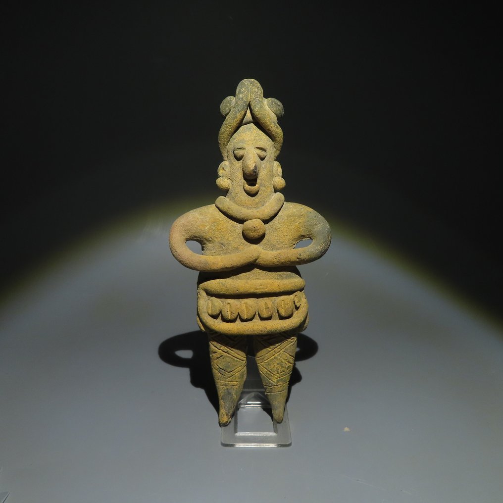 Colima, Messico occidentale Terracotta Colima, Messico occidentale, figura. 200 a.C. - 500 d.C. 20,5 cm H. Licenza di importazione #1.1