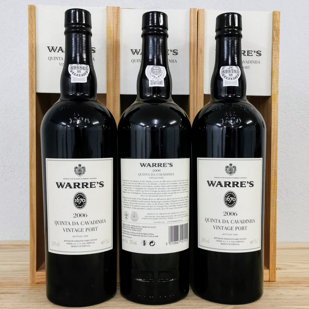 2006 Warre's Quinta da Cavadinha - Douro Vintage Port - 3 Bottiglie (0,75 L) #2.1