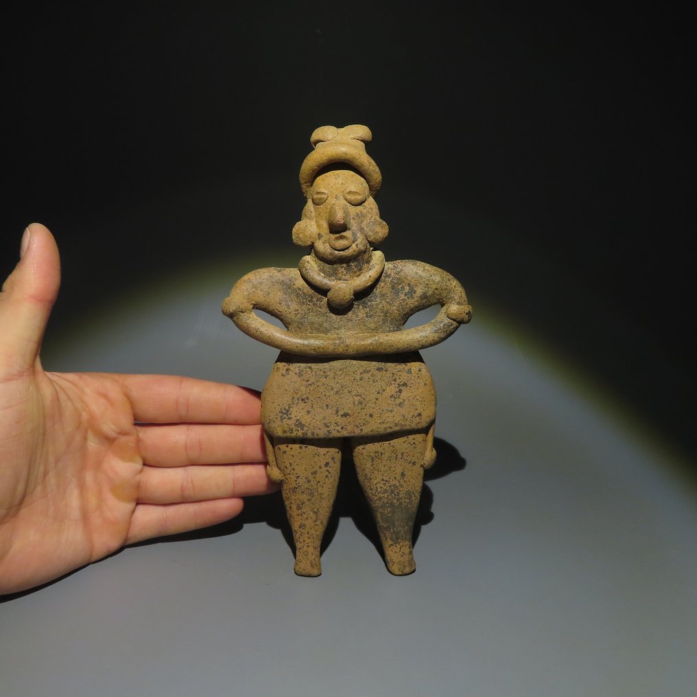 科利马,西墨西哥 Terracotta 图,公元前200年至公元500年。21厘米H。西班牙进口许可证。 #4.3