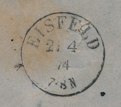 Γερμανική Αυτοκρατορία 1874 - Σπανιότητα - 18 Kreuzer μικρό στήθος ως ταχυδρομική κατάλληλη μεμονωμένη σφραγίδα σε αξίας επιστολής - Michel Nr. 11 EF #4.3