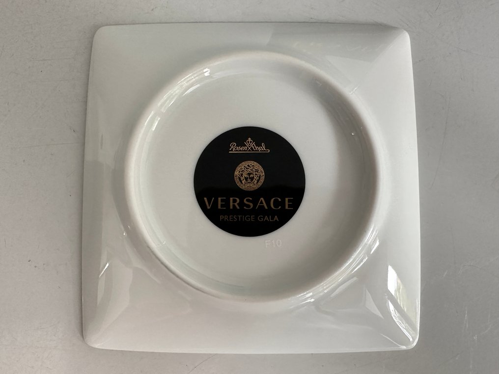 Rosenthal - Gianni Versace - Plat - Prestige Gala Schälchen Quadratisch 12 cm - Porcelaine #2.1