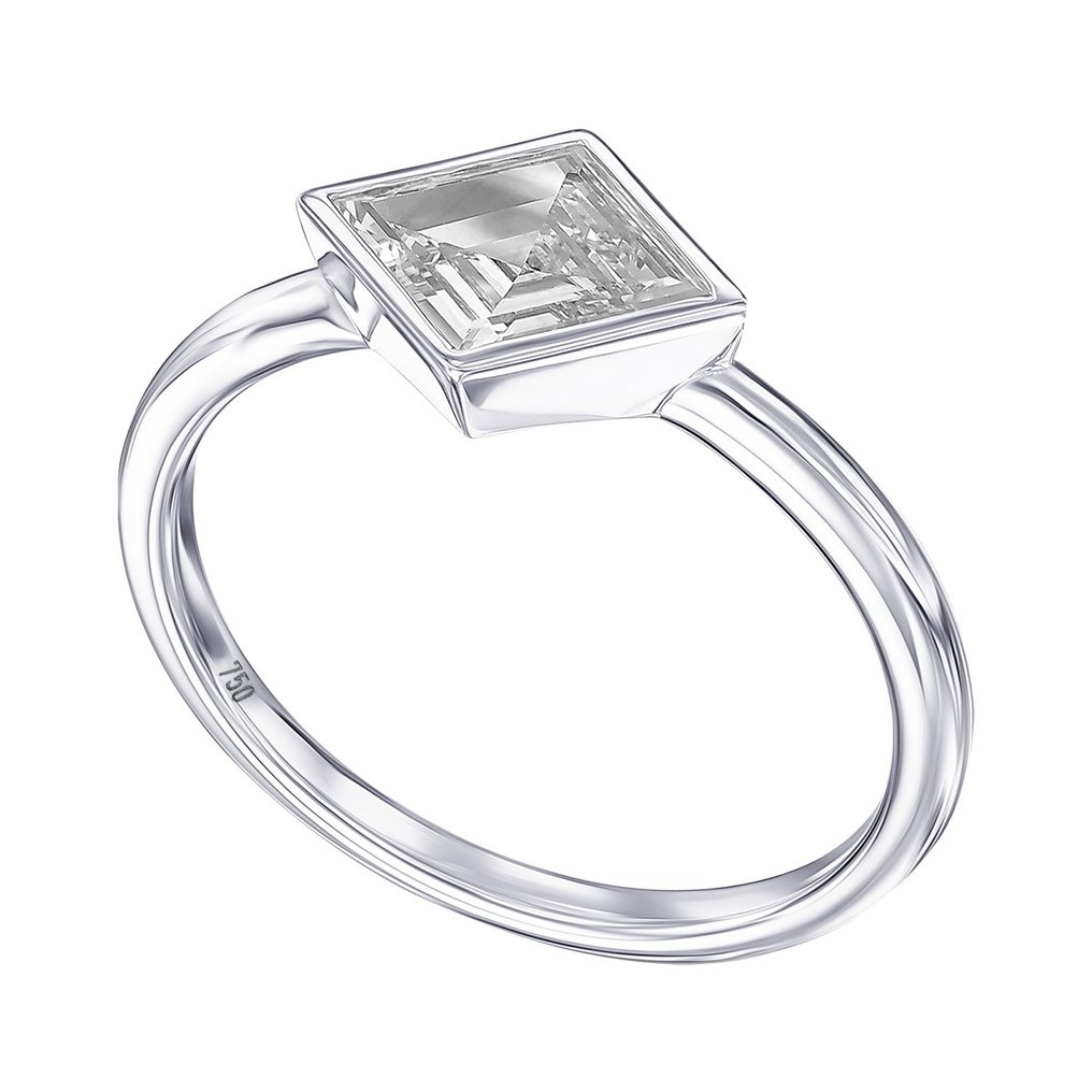 18 kt. White gold - Ring - 0.73 ct Diamond #1.1