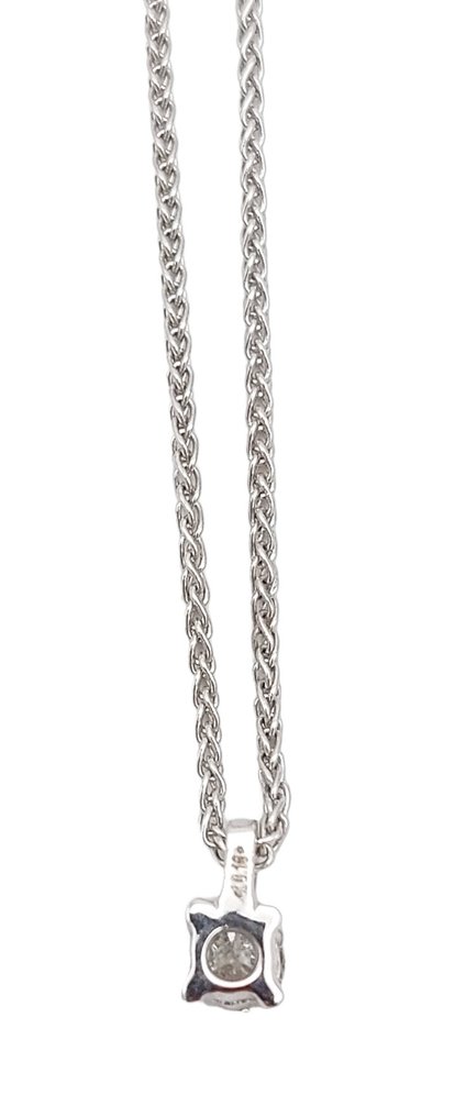 Crivelli - 18 kt Weißgold - Halskette mit Anhänger - 0.15 ct Diamant #2.1