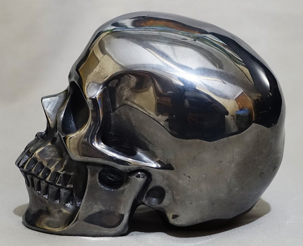 手工雕刻Tera-Herz水晶人类头骨 - 超写实系列（AAA+++） 雕刻的颅骨 - Tera-Hertz - 128 mm - 95 mm - 87 mm #1.0