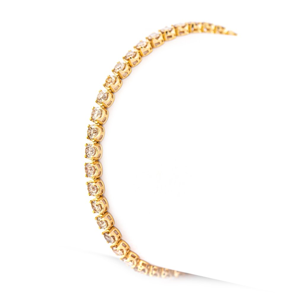 Bracelet Yellow gold -  4.25 tw. Diamond  (Natural) #3.2