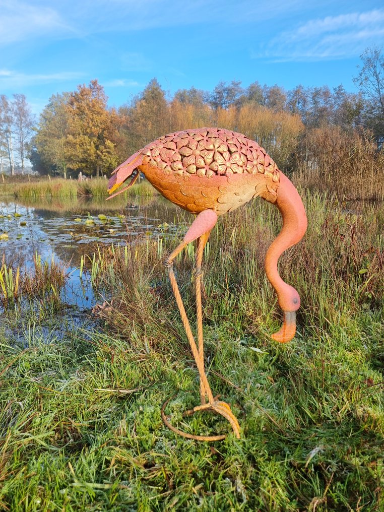 小雕像 - Xl flamingo sculptuur - 鐵 #1.0