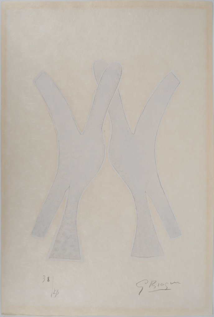 Georges Braque (1882-1963) - Deux colombes #1.1