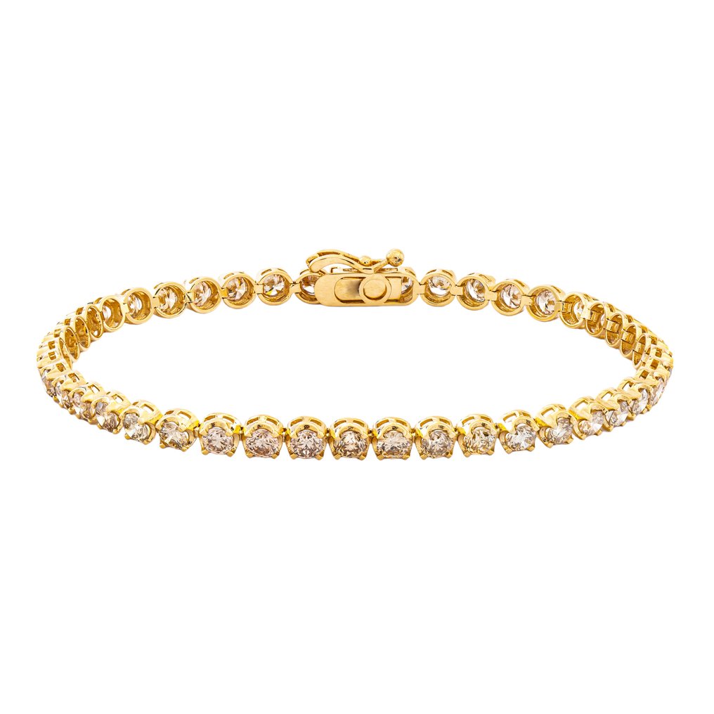 Bracelet Yellow gold -  4.25 tw. Diamond  (Natural) #1.1