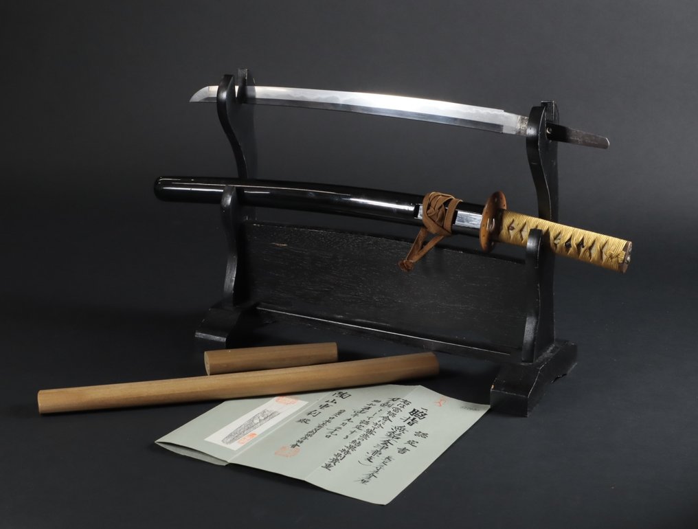 Miekka - Aizu Kanetomo 会津兼友 - Wakizashi Nihonto with NBTHK Certification of Especially Valuable Sword - Japani - Edo Period (1600-1868) #1.1