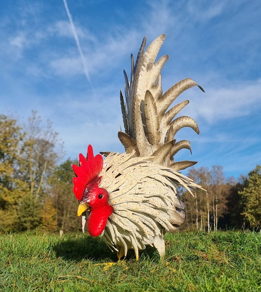 Statuetta - Levensechte Haan - metallo #4.3