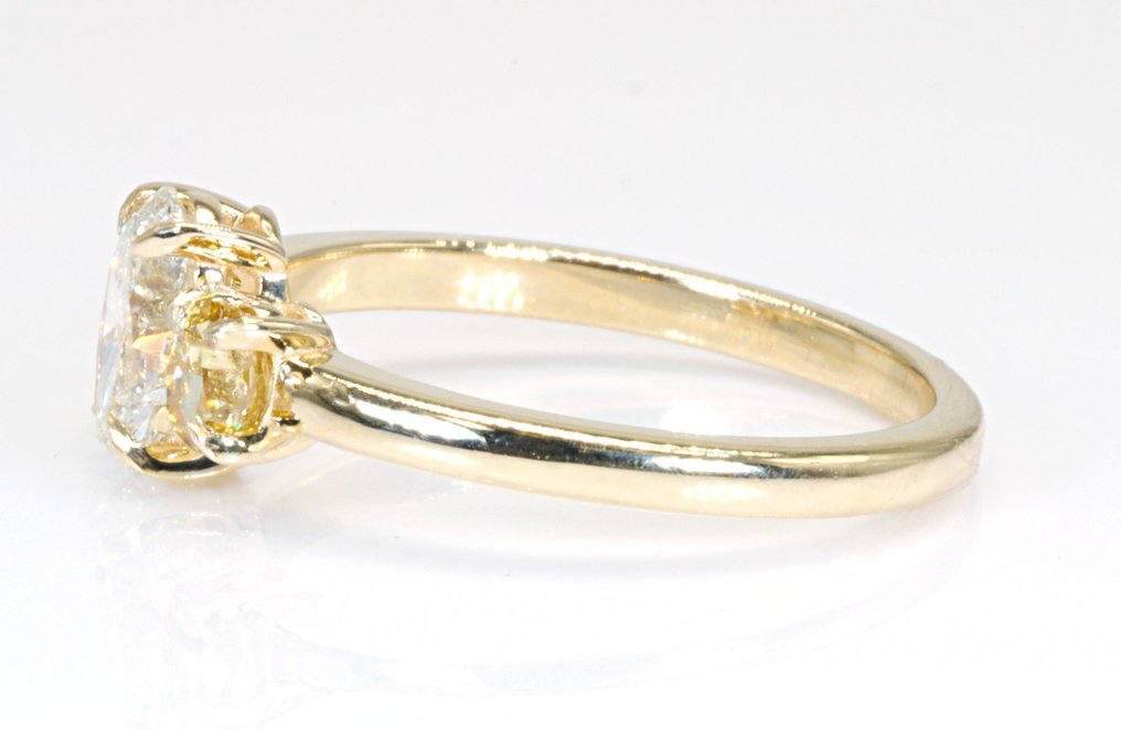 AIG Certificate - 18 karat Gull - Ring - 0.70 ct Diamant #3.1