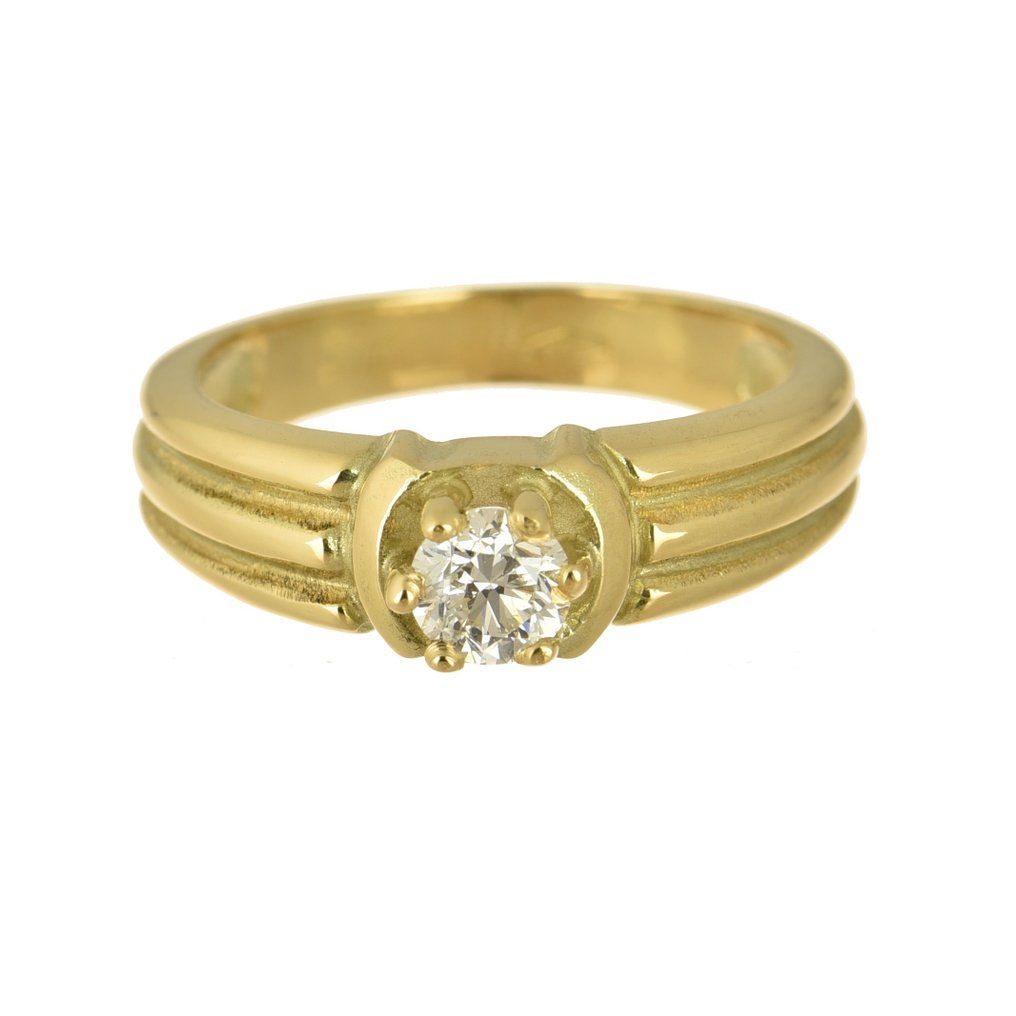 Δαχτυλίδι - 14 καράτια Κίτρινο χρυσό Διαμάντι  #1.1
