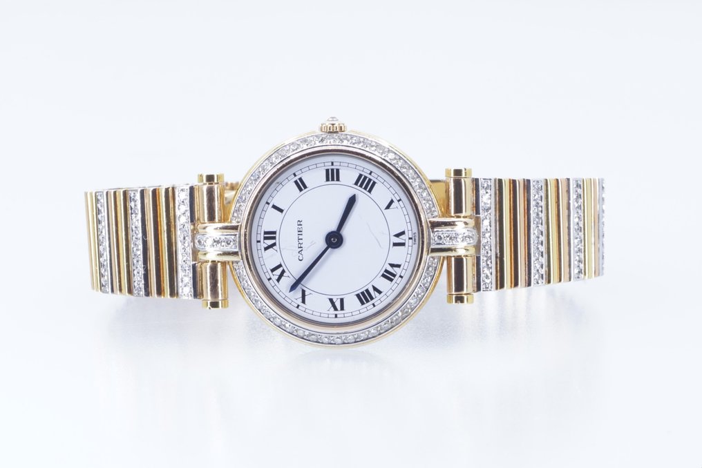 Cartier - Vendome Trinity - 18K Gold (Tri-color) - With pavé diamond-set - Női - 1990-1999 #1.0