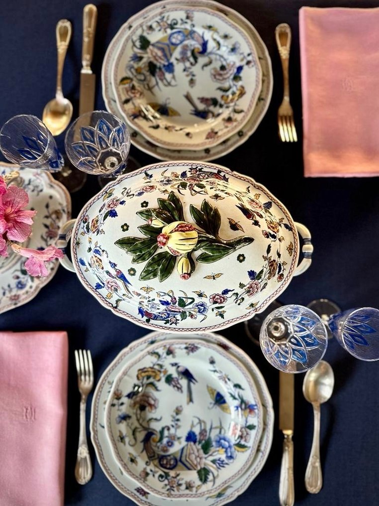 Tafelkleed voor grote tafels, met een elegante blauwe kleur - Tafelkleed  - 270 cm - 180 cm #1.1