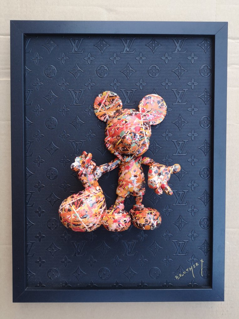 Brother X Louis Vuitton x Mickey Mouse Colorful Black edition auction online Catawiki