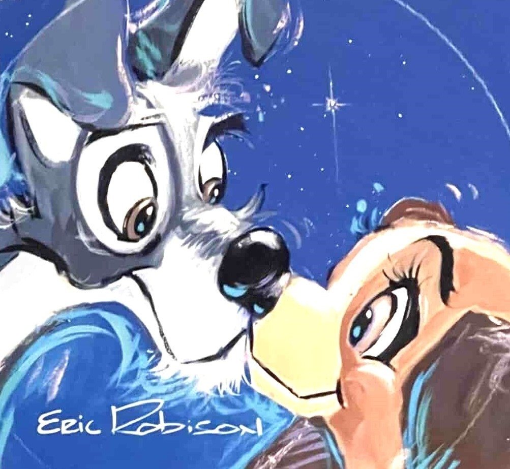 Framed and matted hand-signed and numbered print - 'Lady and the Tramp' by Eric Robison - 1 Podpisana odbitka - 2023 #3.2