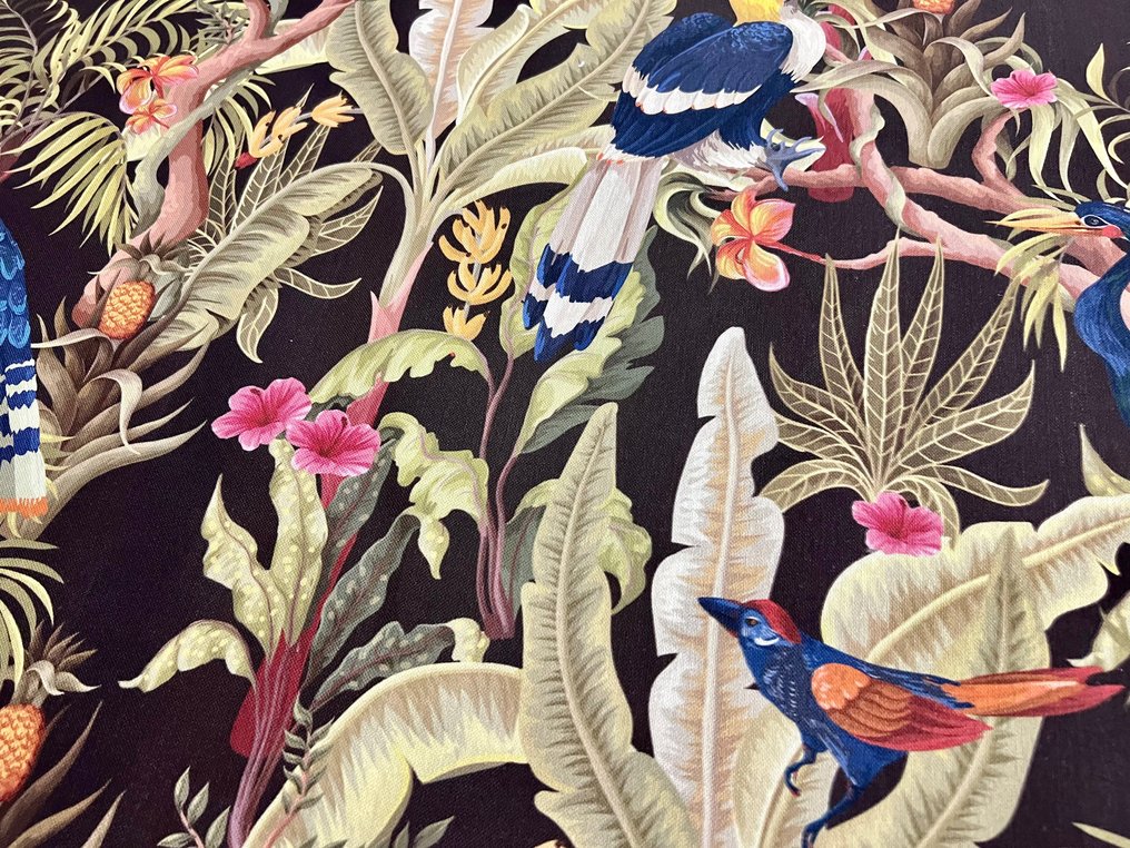 Esclusivo Cotone Panama - tema tropicale - Tejido de tapicería  - 300 cm - 280 cm #3.1
