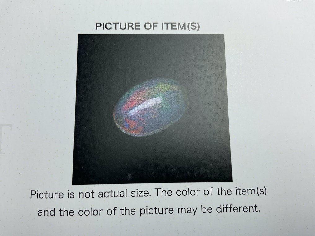 vaaleankeltainen + värien leikki (intensiivinen) Opaali kristalli - 2.75 ct #3.2