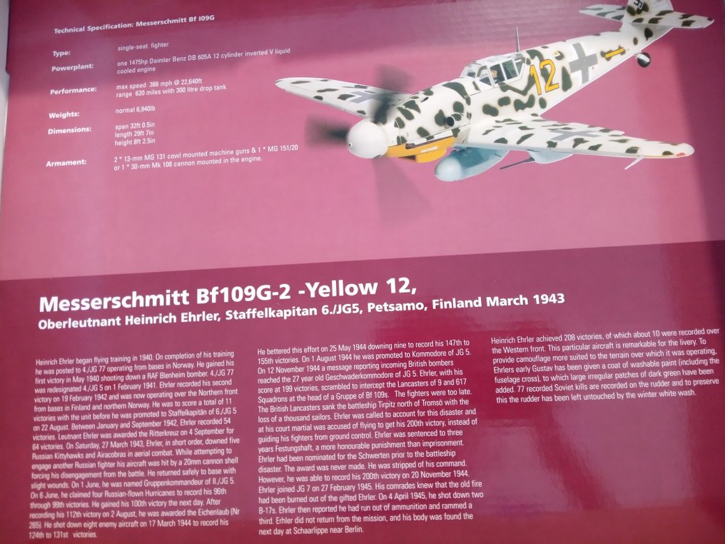Corgi Toys 1:32 - Avión a escala - Messerschmitt Bf 109G 2 Luftwaffe - el archivo de aviación #3.2