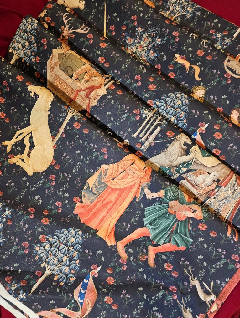 300x280cm! Luksuriøst renessansestoff original - Artmaison Luksusutvalg - Tekstil  - 300 cm - 280 cm #4.3