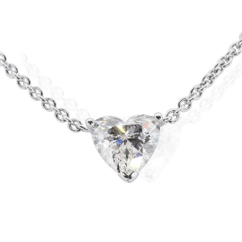 Collar - 18 quilates Oro blanco -  1.01ct. tw. Diamante  (Natural) #1.1