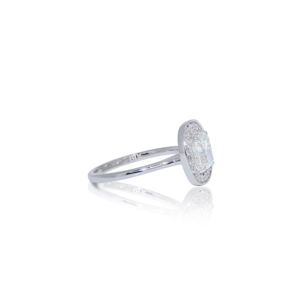 Anel - 18 K Ouro branco -  1.70 tw. Diamante  (Natural) - Diamante #1.2
