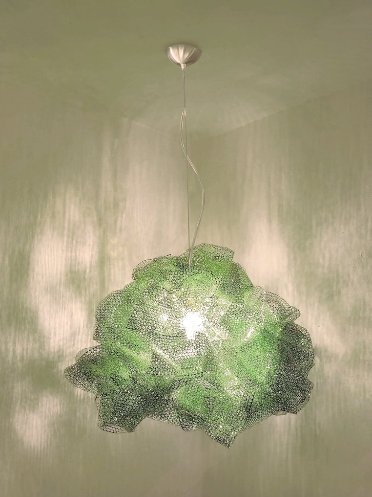 Adriana Lohmann Living Design - Adriana Lohmann - Lampă suspendată - Nuvolari Verde - Bandă de terilenă microperforată #1.1