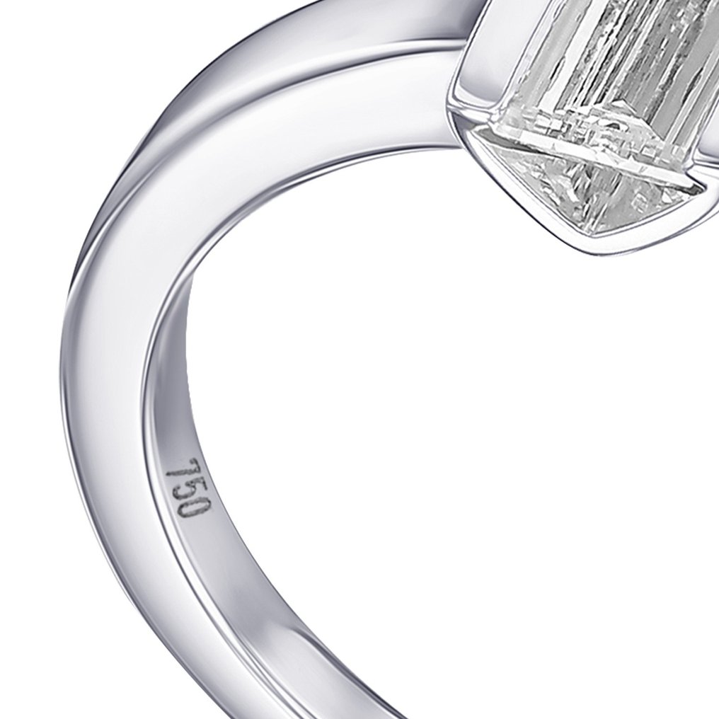 18 karaat Witgoud - Ring - 0.58 ct Diamant #2.1