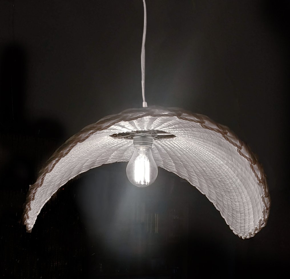 Living Design - Adriana Lohmann - Lampe à suspendre - Olivia - Raphia #3.1