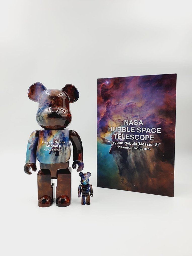 Nasa x Medicom Toy - Be@rbrick Huble SpaceTelescope Lagoon Nebula 400% &100% Bearbrick 2023 #1.1